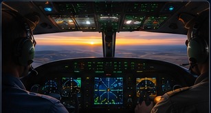 Professional aircraft cockpit